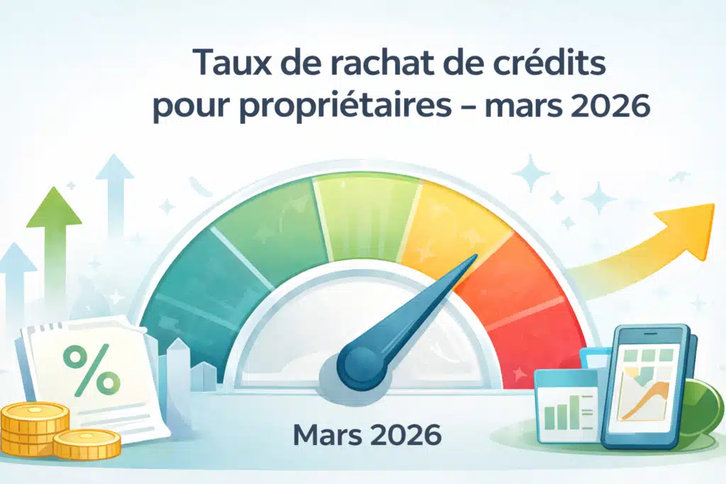 Taux de rachat de crédits pour propriétaires en mars 2026